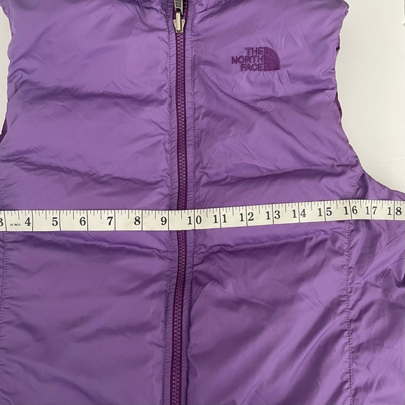 The North Face Reversible Purple Puffer Vest - Picture 8 of 9